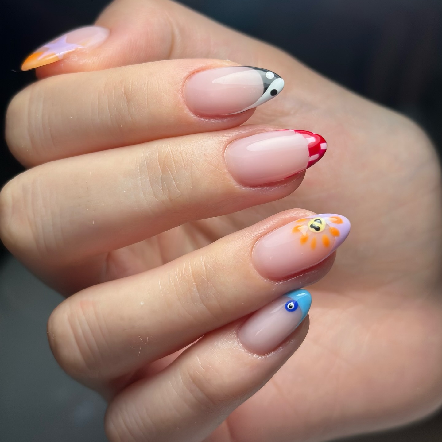 Nail art tasarım Beşiktaş — jel tırnak protez tırnak örneği